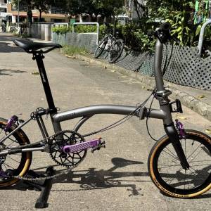 限時優惠$6800完美者不合！#Aceoffix C5 16寸 349 7速 碳纖維前叉摺疊單車 1-10-2025