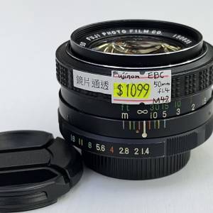90% New EBC Fujinon 50mm f1.4 大光圈人像鏡,深水埗門市可交收