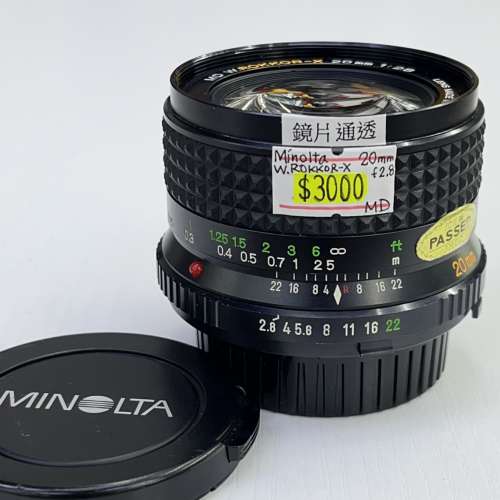 98% New W.ROKKOR-X 20mm f2.8 超廣角鏡頭,深水埗門市可購買