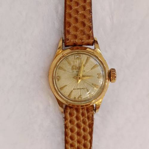 💰議價請移玉步,no bargain 
💥⌚ Vintage Swiss made「Esnit」17Jewels😍#上鏈腕...