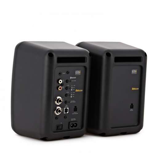 KRK GoAUX 4 Portable Powered Studio Monitors with Bluetooth 5.0, USB