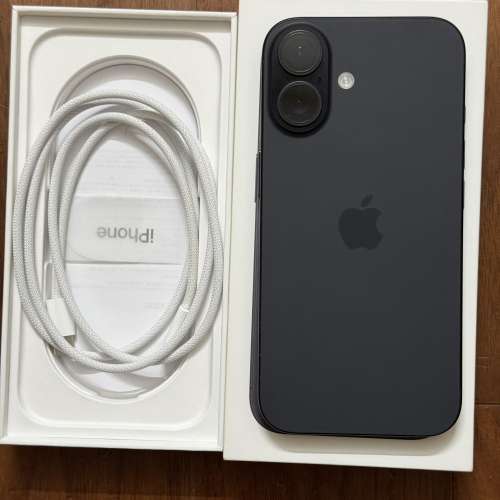 Apple iPhone 16 - Black - 256GB - In warranty till August, 2026