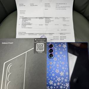 99%New Samsung Z Fold 7 5G 12+512GB 藍色 香港行貨 有單 三星保養到2026年8月15日...