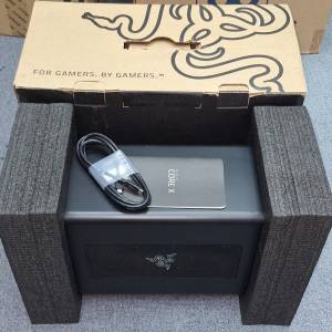 Razer Core X thunderbolt 3 egpu ATX 650W + thunderbolt 4 Cable 外置顯示盒