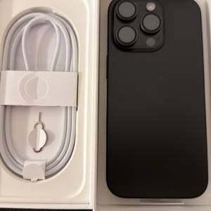 Apple iPhone 16 Pro Black Titanium 256GB 黑色行貨 96%電池 極靚仔 包裝全齊
