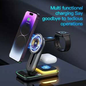 自動配對無線充電器+支架automatch wireless charger stand
