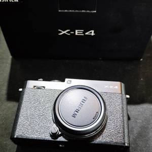 FUJIFILM XE4 富士 X-E4 機身 99%new 有盒冇單冇證 跟2電一充連肩帶