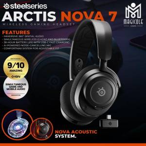SteelSeries Arctis Nova 7 Wireless 無線降噪遊戲耳機