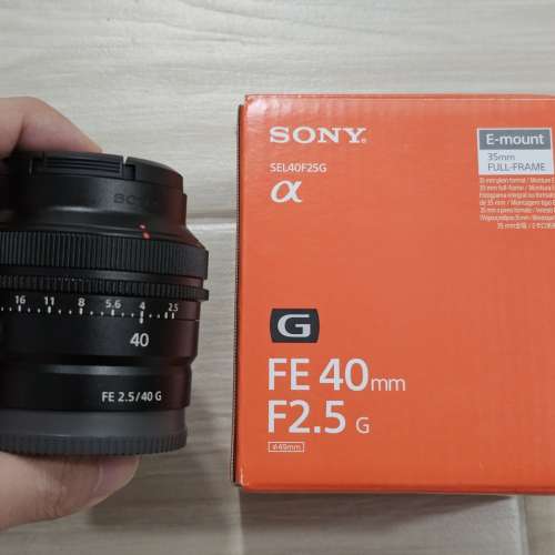 Sony FE 40mm F2.5 G 90% New