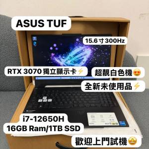 (全新未使用品300Hz 高刷ASUS TUF RTX3070 電競機🔥)ASUS i7-12650H/8,16,32GB Ram...