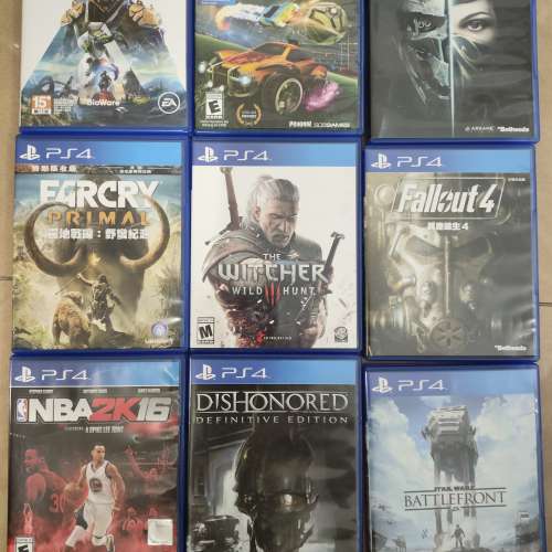 PS4  遊戲碟 9隻