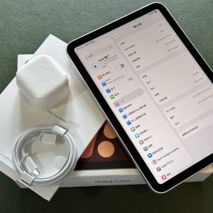 新淨無花 99% new Apple iPad mini 7 128GB space 星光色