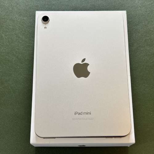 新淨無花 99% new Apple iPad mini 7 128GB space 星光色