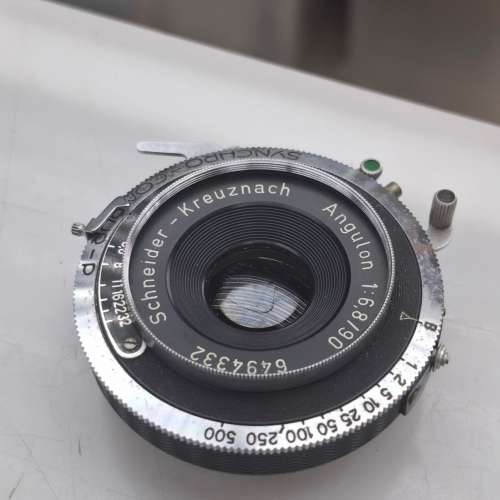SCHNEIDER SUPER-ANGULON 90MM F6.8 快門準 玻璃清