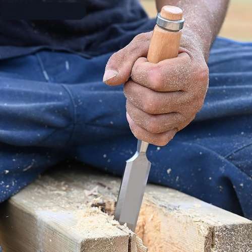 Bevel edge woodworking chisel, Wood Chisels Set with Wooden Handles,DIY Woodwork