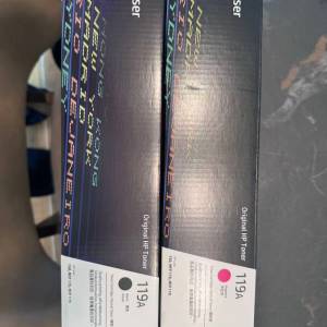 低價出售HP打印機紅黑兩色全新碳粉匣