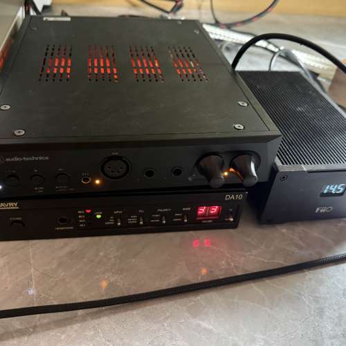 Audio-Technica 鐵三角 AT-BHA100 耳擴連FiiO PL50線性電源一起出售