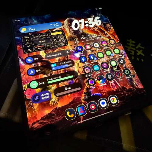 99新港行samsung galaxyZ fold 7 512Gb 藍色，全套齊，有單。已貼玻璃貼，只限元朗交...