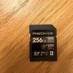 Prograde Digital V90 UHS-II SDXC 記憶卡 256GB [R:300 W:250]