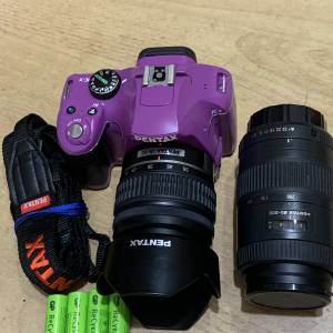 超新彩色Pentax KX 連原廠18-55mm鏡頭+原厰80-200mm手動鏡頭 兩鏡头鏡片清潔冇花冇霉