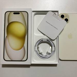 全新未激活 iPhone 15 plus 512gb 一年蘋果保養 what app 6497 6645
