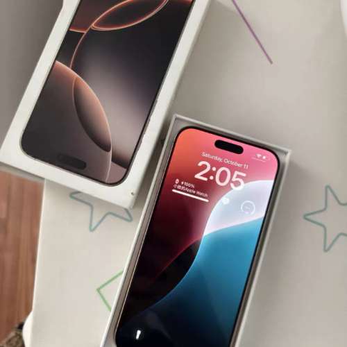 Iphone16 pro max  256G 金色港行，電池健康100%  外觀
