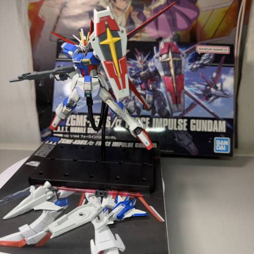 HG CE 1:144 機動戰士高達 特種命運 Seed Destiny 衝擊高達 強攻魅影 已砌 部分上色...