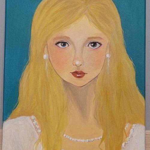 珍珠女孩画作