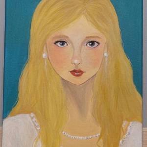 珍珠女孩画作