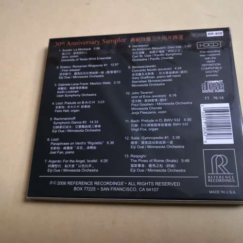 RR - 典範錄音三十周年精選 HDCD 美版