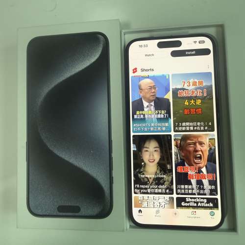 iPhone 15 Pro Max 256G 藍色Apple Care+ 保到2026年9月