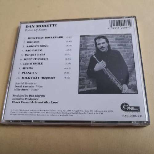 DAN MORETTI - POINT OF ENTRY 美版銀圈