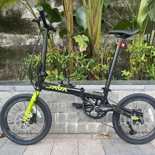 2025 新款 JAVA X2 7速 油剎 16吋349鋁合金折叠車 送水架前後蛙燈