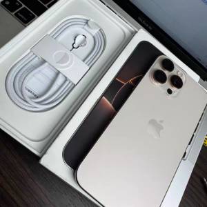Iphone16 pro max  256G 金色港行，電池健康100%