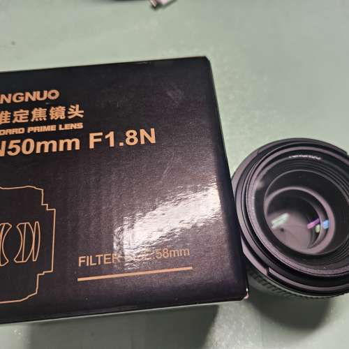 轉99新 yongnuo永諾 標準定焦鏡頭YN50mm F1.8N NIKON F Mount