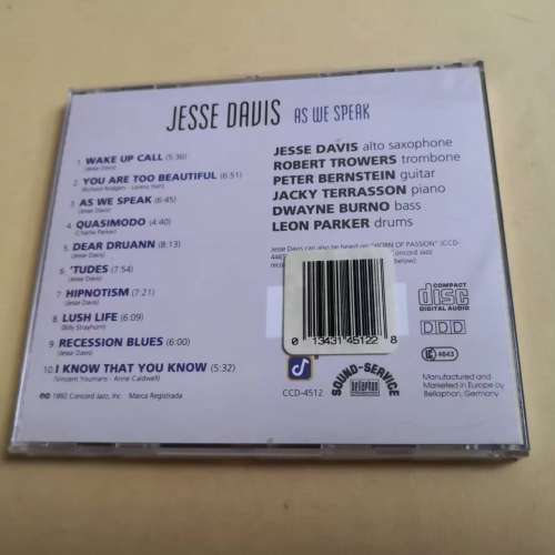 JESSE DAVIS - AS WE SPEAK 德版