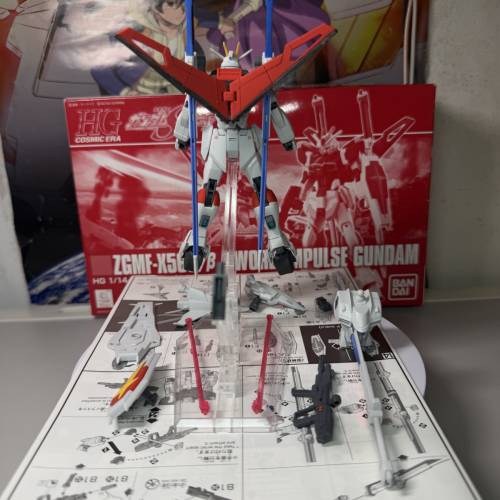 HG CE 1:144 機動戰士高達 特種命運 Seed Destiny 衝擊高達 雙劍魅影 已砌 部分上色...