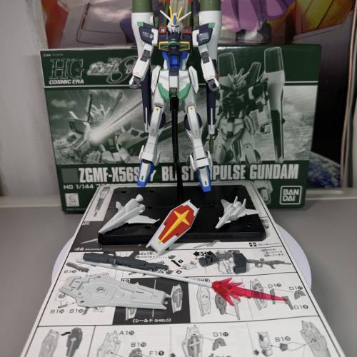 HG CE 1:144 機動戰士高達 特種命運 Seed Destiny 衝擊高達 爆破魅影 已砌 部分上色...