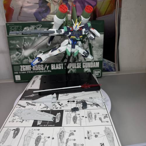 HG CE 1:144 機動戰士高達 特種命運 Seed Destiny 衝擊高達 爆破魅影 已砌 部分上色...