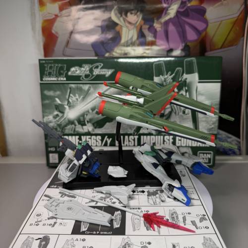 HG CE 1:144 機動戰士高達 特種命運 Seed Destiny 衝擊高達 爆破魅影 已砌 部分上色...