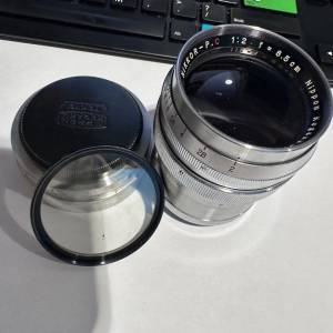 Nikon 85mm f2 nikkor 8.5cm LTM L39 leica mount