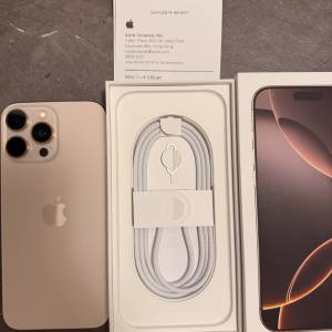 iphone 16 pro max 256gb 沙漠金 極新淨