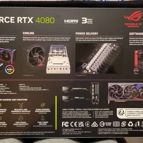 ROG Strix GeForce RTX&trade; 4080 16GB GDDR6X OC Edition