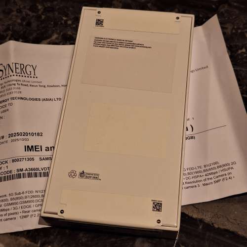 行貨 全新 未開封 Samsung 三星 Galaxy A36 8GB RAM 128GB ROM