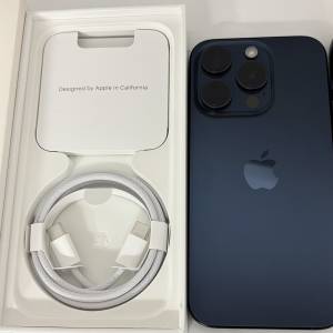 靚仔iPhone 15 Pro藍色128Gb連盒