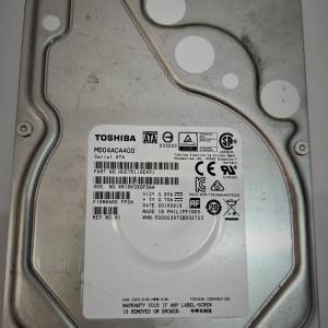 已使用 二手 硬碟 3.5" TOSHIBA 4TB HDD HD HARDDISK SATA 4TB 6Gb/s