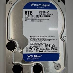 已使用 使用時數偏少 硬碟 3.5" WD Western Digital 6TB HDD HD HARDDISK SATA