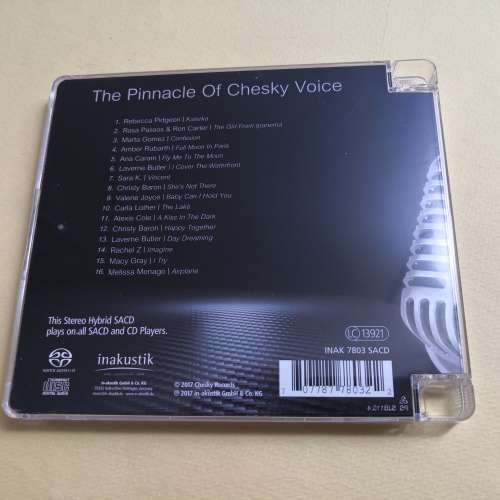 SACD THE PINNACLE OF CHESKY VOICE 非凡女聲