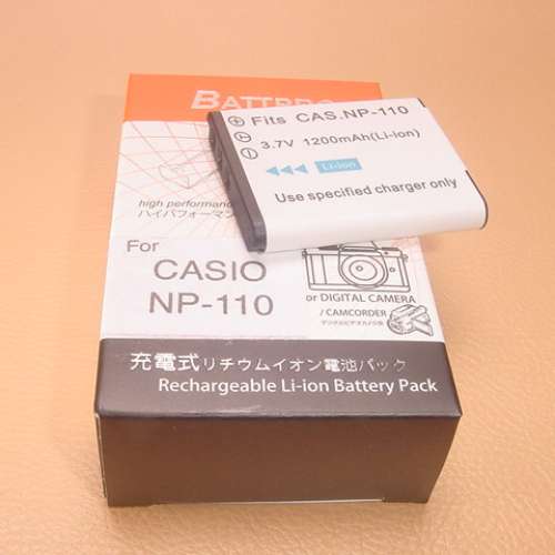 NP160 NP110 NP-160 NP-110電池合CASIO EX-FC200S,EX-Z3000,EX-ZR10,EX-ZR15,EX-ZR2...
