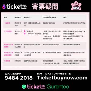 📦 Ticketbuynow 寄送門票指引 🎟️ 買咗票唔使擔心